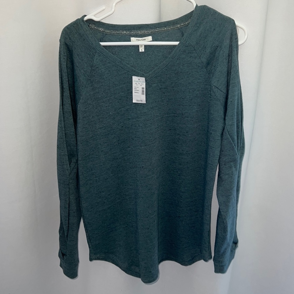 Maurice’s Blue Cold Shoulder Long Sleeve